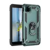 Newface Huawei Y5P Kılıf Sofya Yüzüklü Silikon Kapak - Yeşil