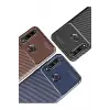 Newface Huawei Y6P Kılıf Auto Focus Karbon Kapak - Siyah