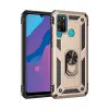 Newface Huawei Y6P Kılıf Sofya Yüzüklü Silikon Kapak - Gold