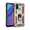 Newface Huawei Y6P Kılıf Sofya Yüzüklü Silikon Kapak - Gold