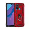 Newface Huawei Y6P Kılıf Sofya Yüzüklü Silikon Kapak - Kırmızı