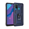 Newface Huawei Y6P Kılıf Sofya Yüzüklü Silikon Kapak - Lacivert