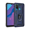 Newface Huawei Y6P Kılıf Sofya Yüzüklü Silikon Kapak - Lacivert