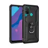 Newface Huawei Y6P Kılıf Sofya Yüzüklü Silikon Kapak - Siyah