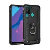 Newface Huawei Y6P Kılıf Sofya Yüzüklü Silikon Kapak - Siyah
