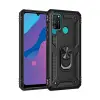 Newface Huawei Y6P Kılıf Sofya Yüzüklü Silikon Kapak - Siyah