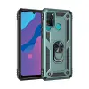 Newface Huawei Y6P Kılıf Sofya Yüzüklü Silikon Kapak - Yeşil