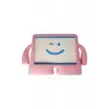 Newface Apple iPad 4 9.7 Kılıf Karakter Tablet Silikon - Açık Pembe
