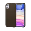 Newface iPhone 11 Kılıf First Silikon - Kahverengi