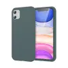 Newface iPhone 11 Kılıf First Silikon - Koyu Yeşil