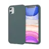 Newface iPhone 11 Kılıf First Silikon - Koyu Yeşil