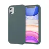 Newface iPhone 11 Kılıf First Silikon - Koyu Yeşil