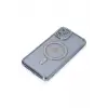 Newface Apple iPhone 11 Kılıf Joke Simli Magneticsafe Kılıf - Mavi
