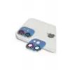 Newface Apple iPhone 11 Pers Alüminyum Kamera Lens - Rainbow