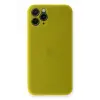Newface iPhone 11 Pro Kılıf PP Ultra İnce Kapak - Sarı