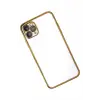 Newface Apple iPhone 11 Pro Kılıf Razer Lensli Silikon - Gold