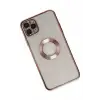 Newface Apple iPhone 11 Pro Kılıf Slot Silikon - Rose Gold