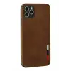Newface iPhone 11 Pro Max Kılıf Loop Deri Silikon - Kahverengi