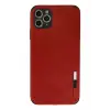 Newface Apple iPhone 11 Pro Max Kılıf Loop Deri Silikon - Kırmızı