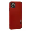 Newface Apple iPhone 11 Pro Max Kılıf Loop Deri Silikon - Kırmızı