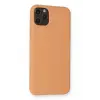 Newface Apple iPhone 11 Pro Max Kılıf Nano içi Kadife Silikon - Mat Turuncu