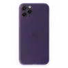 Newface Apple iPhone 11 Pro Max Kılıf PP Ultra İnce Kapak - Mor