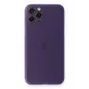 Newface iPhone 11 Pro Max Kılıf PP Ultra İnce Kapak - Mor