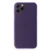 Newface iPhone 11 Pro Max Kılıf PP Ultra İnce Kapak - Mor