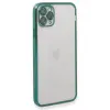 Newface iPhone 11 Pro Max Kılıf Razer Lensli Silikon - Yeşil