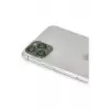 Newface Apple iPhone 11 Pro Max Pers Alüminyum Kamera Lens - Yeşil