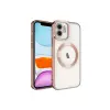 Newface Apple iPhone 12 Kılıf Kross Magneticsafe Kapak - Rose