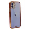 Newface iPhone 12 Kılıf Liva Taşlı Silikon - Kırmızı