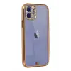 Newface iPhone 12 Kılıf Liva Taşlı Silikon - Pembe