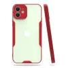 Newface iPhone 12 Kılıf Platin Silikon - Kırmızı