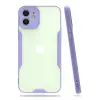 Newface Apple iPhone 12 Kılıf Platin Silikon - Lila