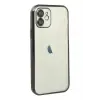 Newface iPhone 12 Kılıf Razer Lensli Silikon - Siyah