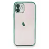 Newface Apple iPhone 12 Kılıf Razer Lensli Silikon - Yeşil
