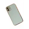 Newface iPhone 12 Kılıf Volet Silikon - Açık Yeşil
