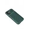 Newface iPhone 12 Mini Kılıf Auto Focus Karbon Kapak - Yeşil