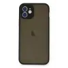 Newface Apple iPhone 12 Mini Kılıf Montreal Silikon Kapak - Siyah