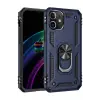 Newface Apple iPhone 12 Mini Kılıf Sofya Yüzüklü Silikon Kapak - Lacivert