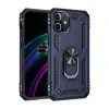 Newface Apple iPhone 12 Mini Kılıf Sofya Yüzüklü Silikon Kapak - Lacivert