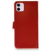 Newface Apple iPhone 12 Mini Kılıf Trend S Plus Kapaklı Kılıf - Kırmızı