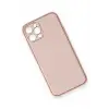 Newface iPhone 12 Pro Kılıf Coco Deri Silikon Kapak - Pembe