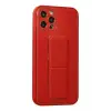 Newface Apple iPhone 12 Pro Kılıf Coco Deri Standlı Kapak - Kırmızı