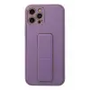 Newface Apple iPhone 12 Pro Kılıf Coco Deri Standlı Kapak - Lila