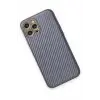 Newface iPhone 12 Pro Kılıf Coco Karbon Silikon - Gri