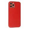 Newface Apple iPhone 12 Pro Kılıf Coco Karbon Silikon - Kırmızı
