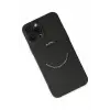 Newface Apple iPhone 12 Pro Kılıf Jack Magneticsafe Lens Silikon - Siyah