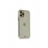 Newface Apple iPhone 12 Pro Kılıf Liva Taşlı Silikon - Beyaz
